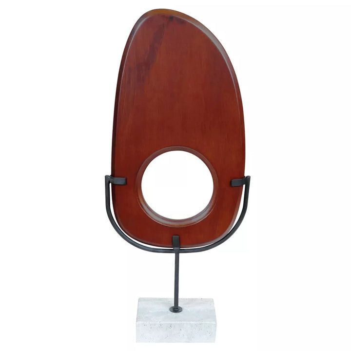 Westo Natural Wood Vertical Travertine Base Sculpture