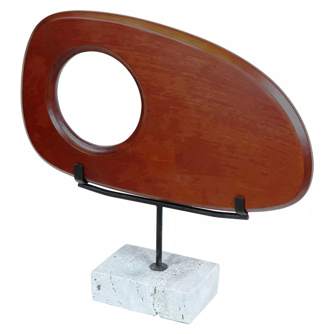 Westo Natural Wood Horizontal Travertine Base Sculpture