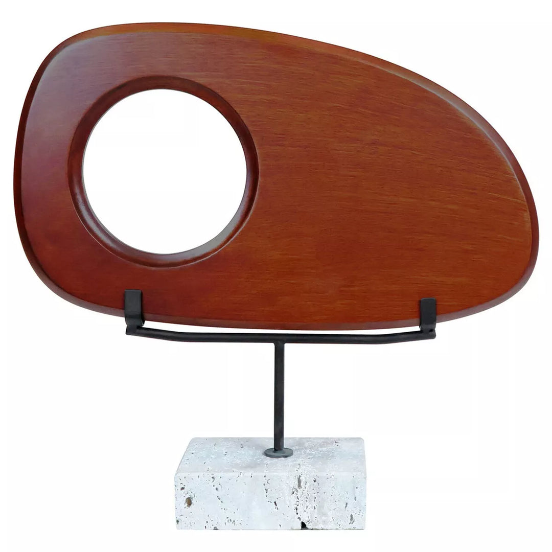 Westo Natural Wood Horizontal Travertine Base Sculpture