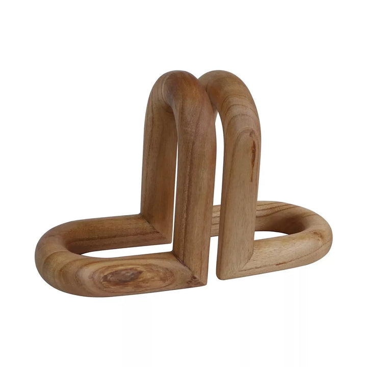 Arlo Set Of 2 Natural Wood Bookends