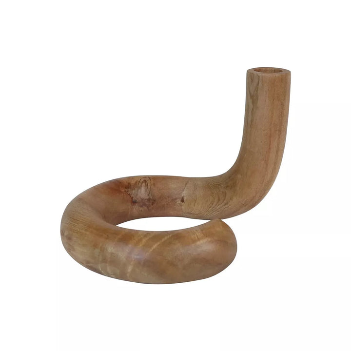 Arlo Natural Wood Candle Holder