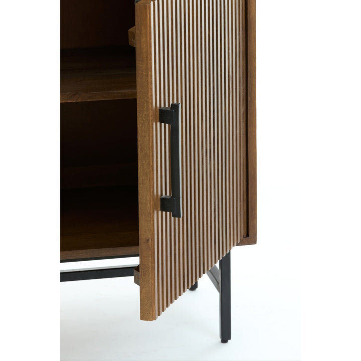 Dubaku Wooden Cabinet - Dark Brown Light & Living 7