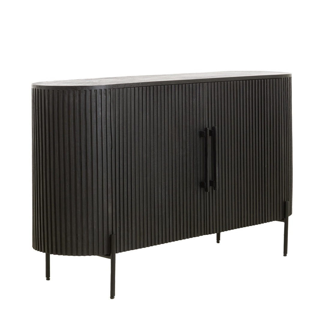 Dumosi Wooden 2 Door Sideboard - Black Light & Living 3