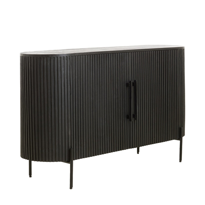 Dumosi Wooden 2 Door Sideboard - Black Light & Living 3