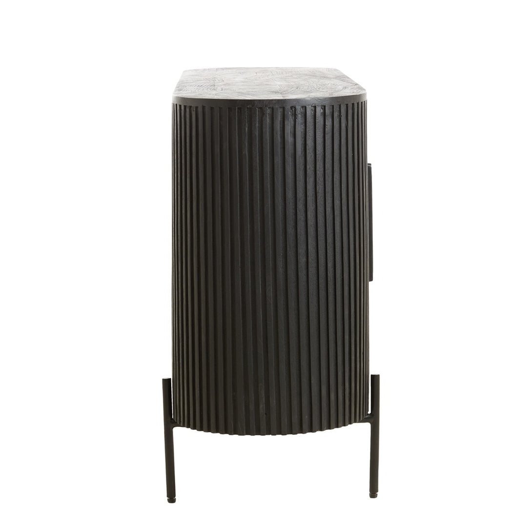 Dumosi Wooden 2 Door Sideboard - Black Light & Living 4