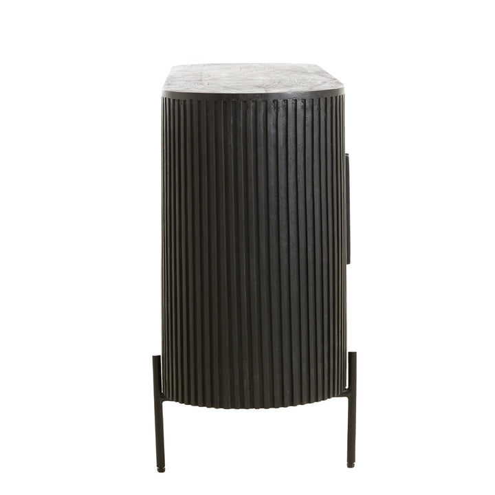 Dumosi Wooden 2 Door Sideboard - Black Light & Living 4