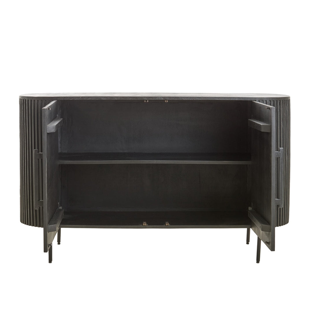 Dumosi Wooden 2 Door Sideboard - Black Light & Living 6