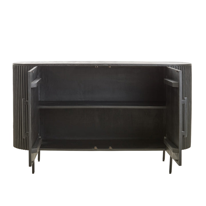 Dumosi Wooden 2 Door Sideboard - Black Light & Living 6