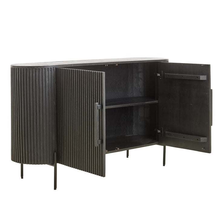 Dumosi Wooden 2 Door Sideboard - Black Light & Living 7