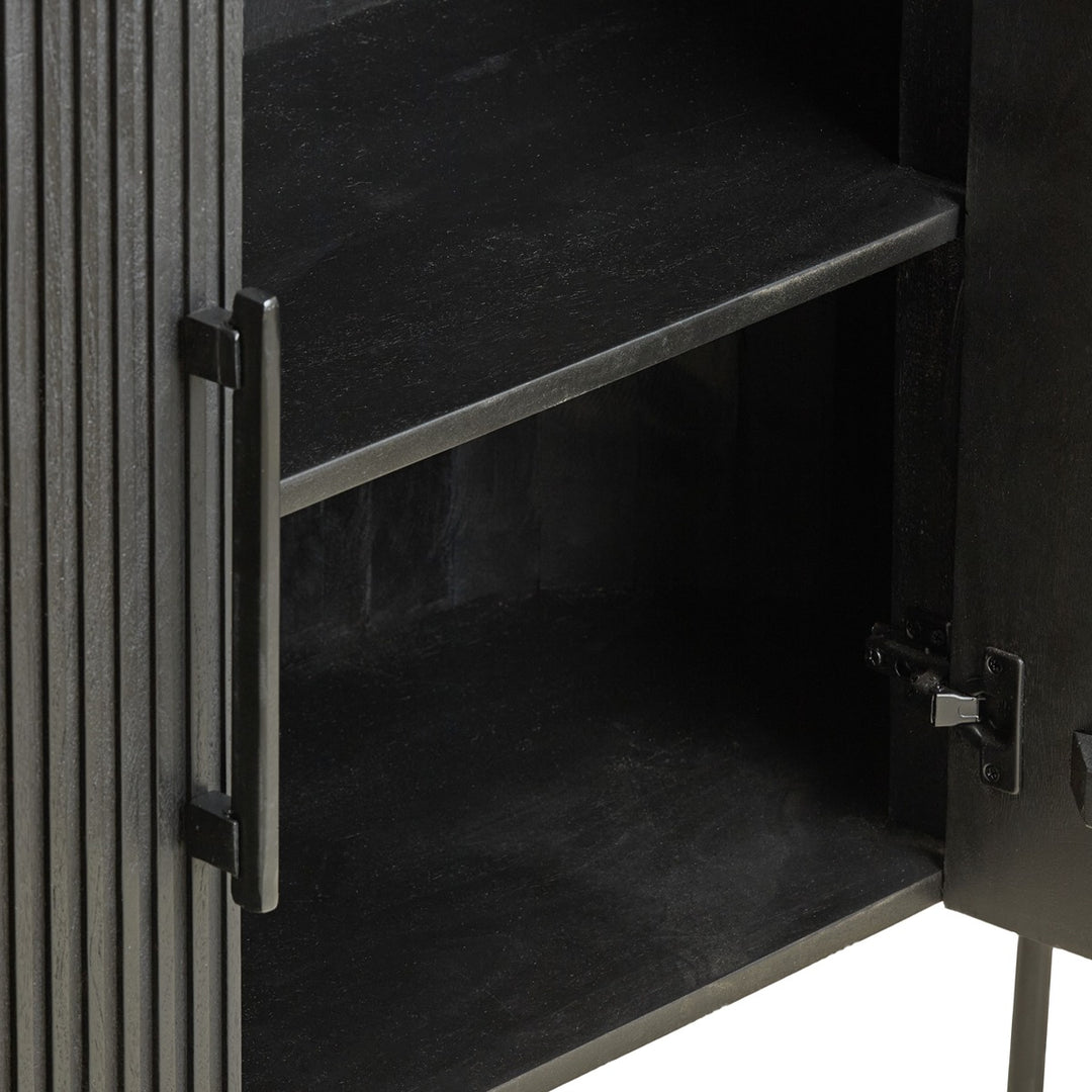 Dumosi Wooden 2 Door Sideboard - Black Light & Living 9