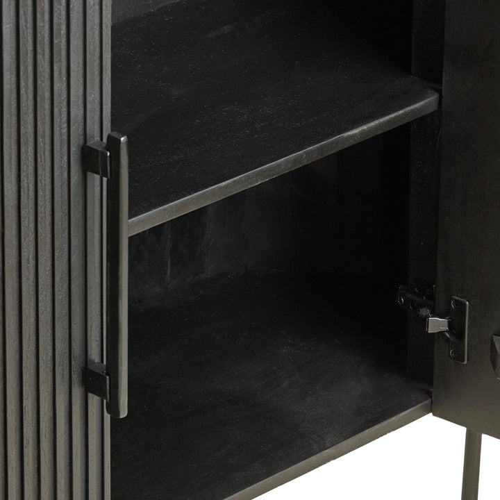 Dumosi Wooden 2 Door Sideboard - Black Light & Living 9