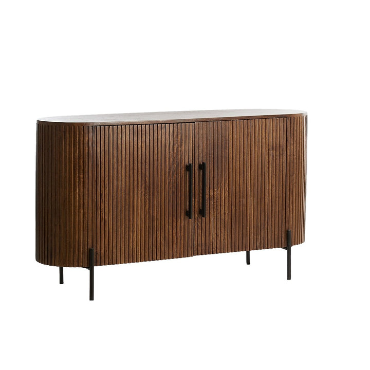 Dumosi Low Wooden Cabinet - Dark Brown Light & Living 3