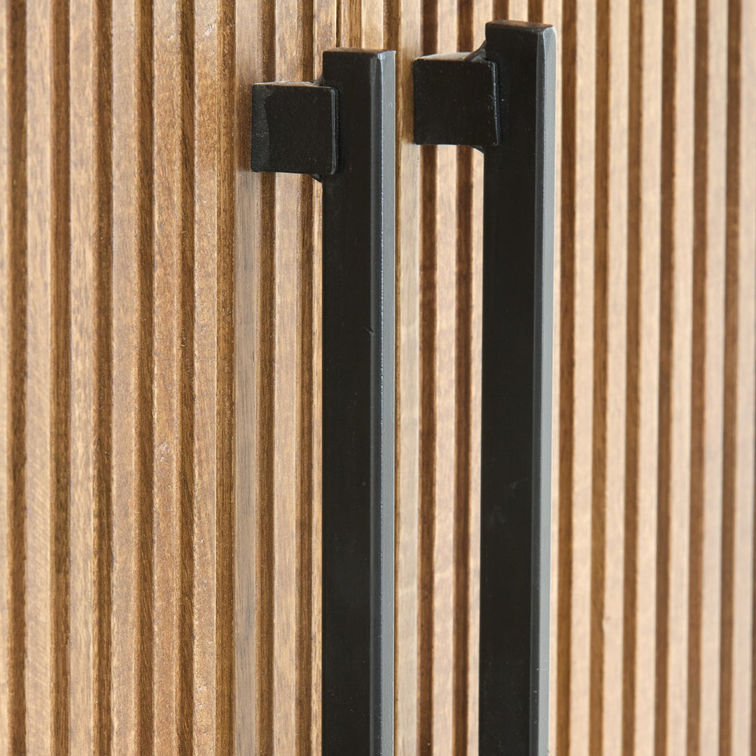 Dumosi Tall Wooden Cabinet - Dark Brown Light & Living 10