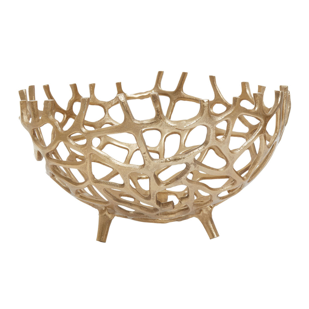 Olivia's Olivia's Pramoda Large Coral Effect Bowl in Gold | Outlet