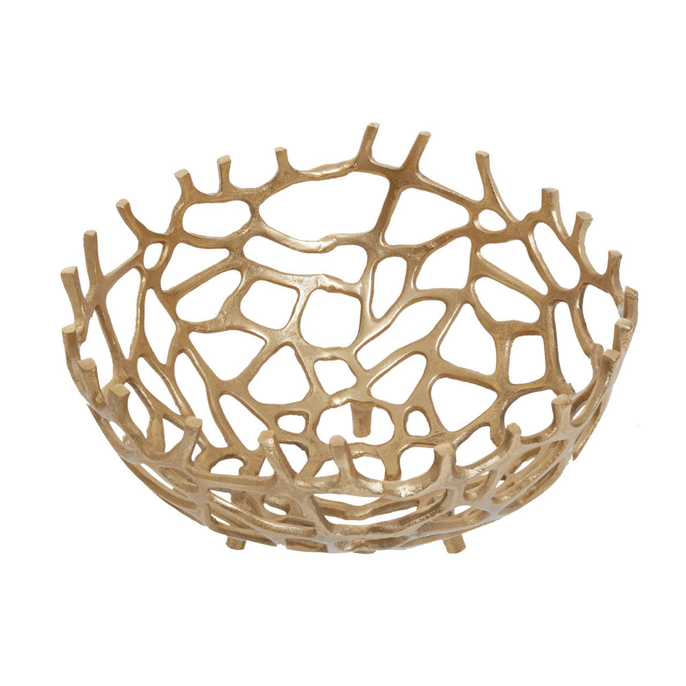Olivia's Olivia's Pramoda Large Coral Effect Bowl in Gold | Outlet