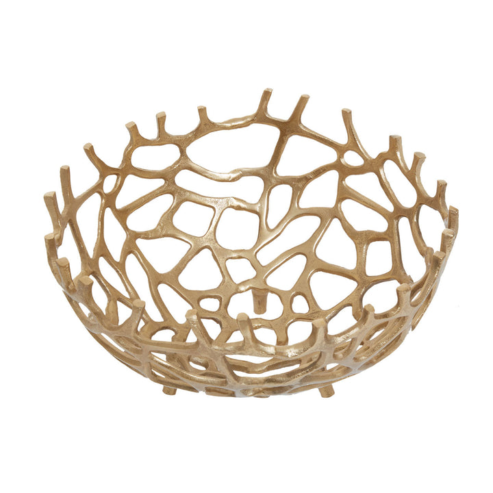 Olivia's Olivia's Pramoda Large Coral Effect Bowl in Gold | Outlet