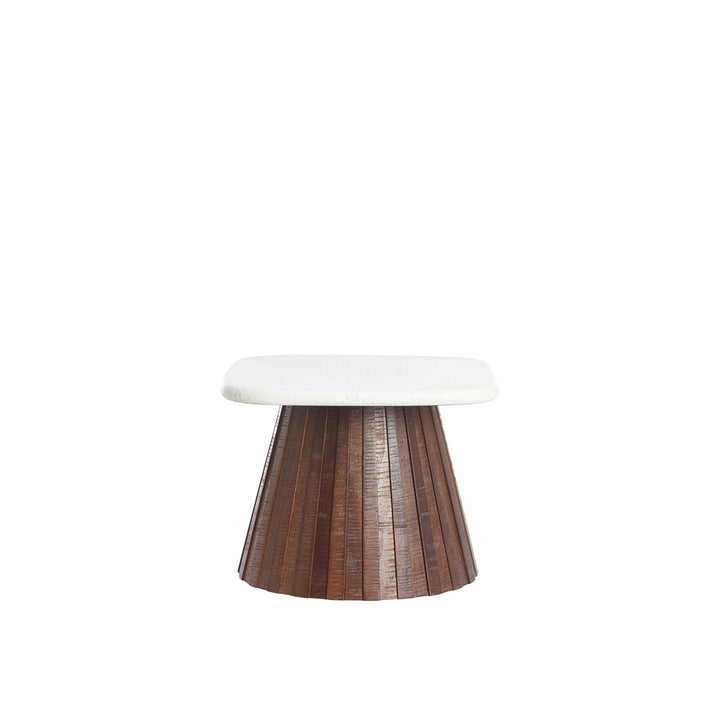 Okato Wooden Side Table - Cream Light & Living 1
