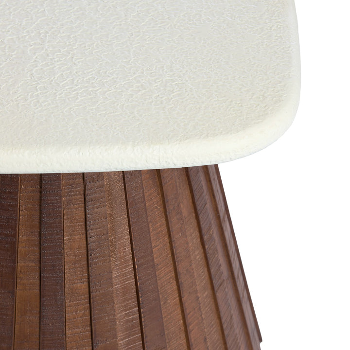 Okato Wooden Side Table - Cream Light & Living 3