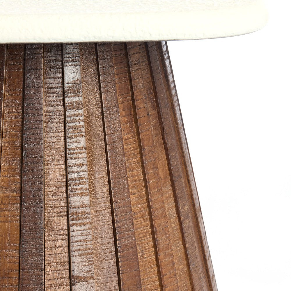Okato Wooden Side Table - Cream Light & Living 9