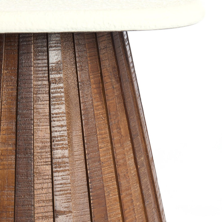 Okato Wooden Side Table - Cream Light & Living 9