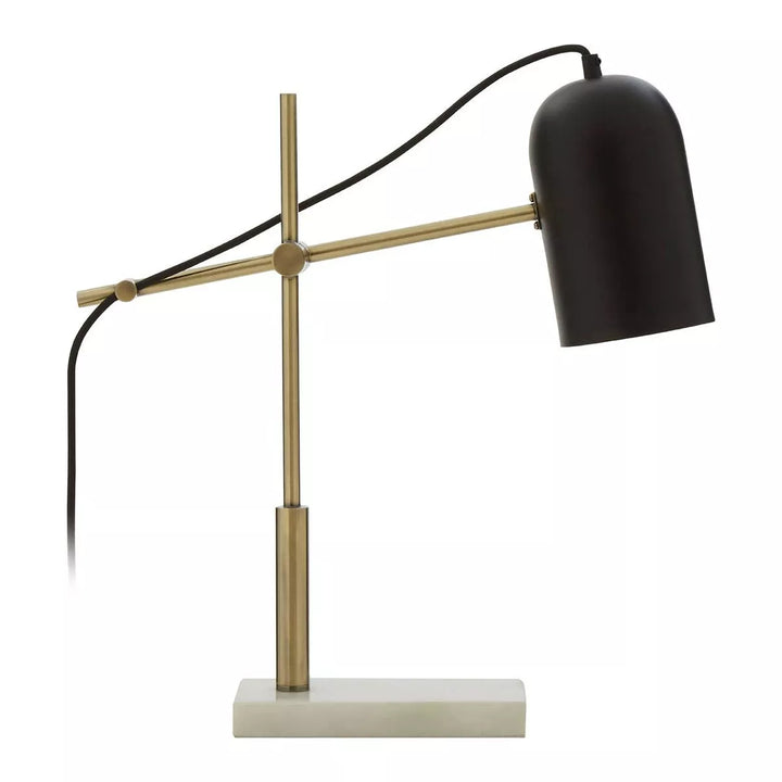 Equipose Marble Base Desk Lamp - Black & Gold