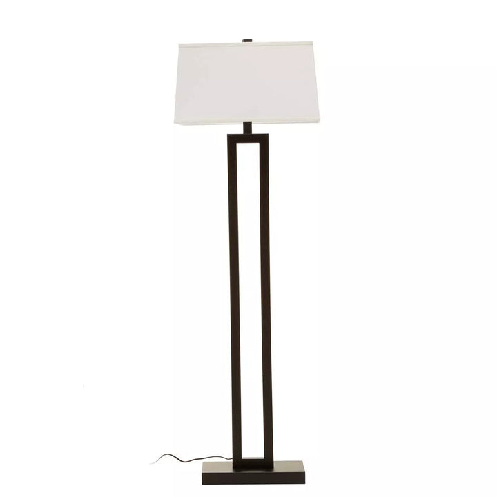 Leora Black & White Floor Lamp
