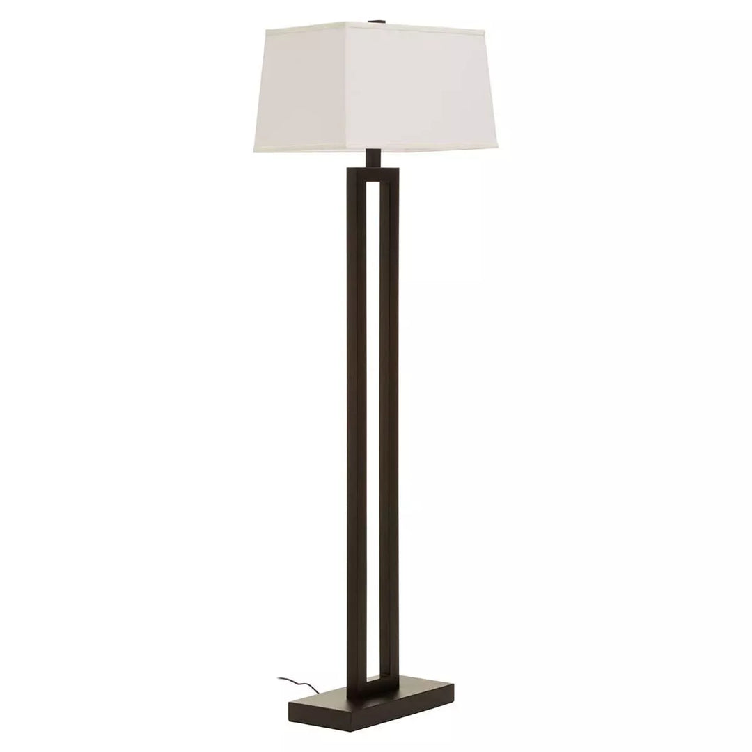 Leora Black & White Floor Lamp