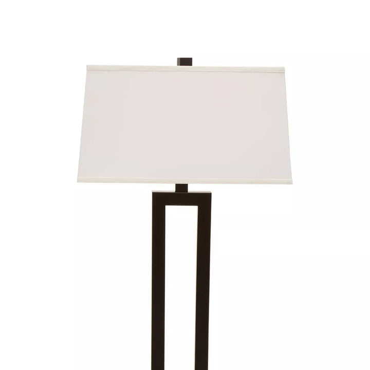 Leora Black & White Floor Lamp
