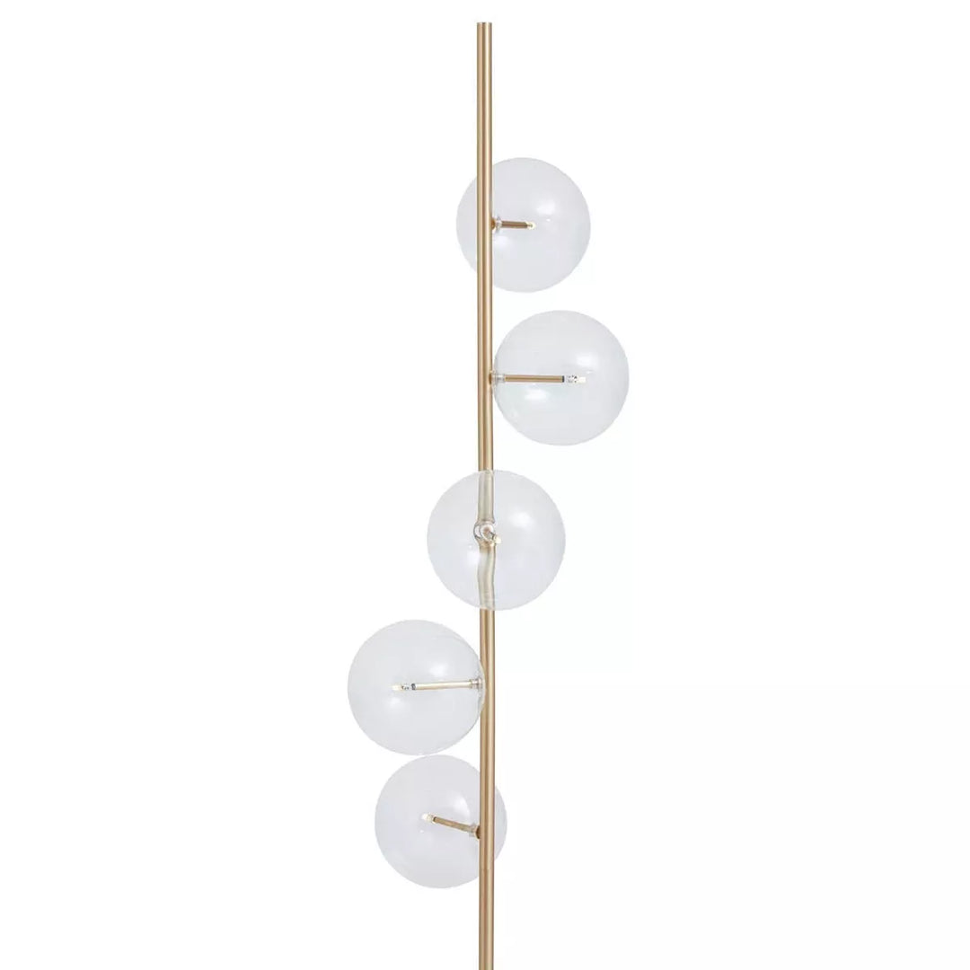 Abira Five Bulb Floor Lamp - White Marble