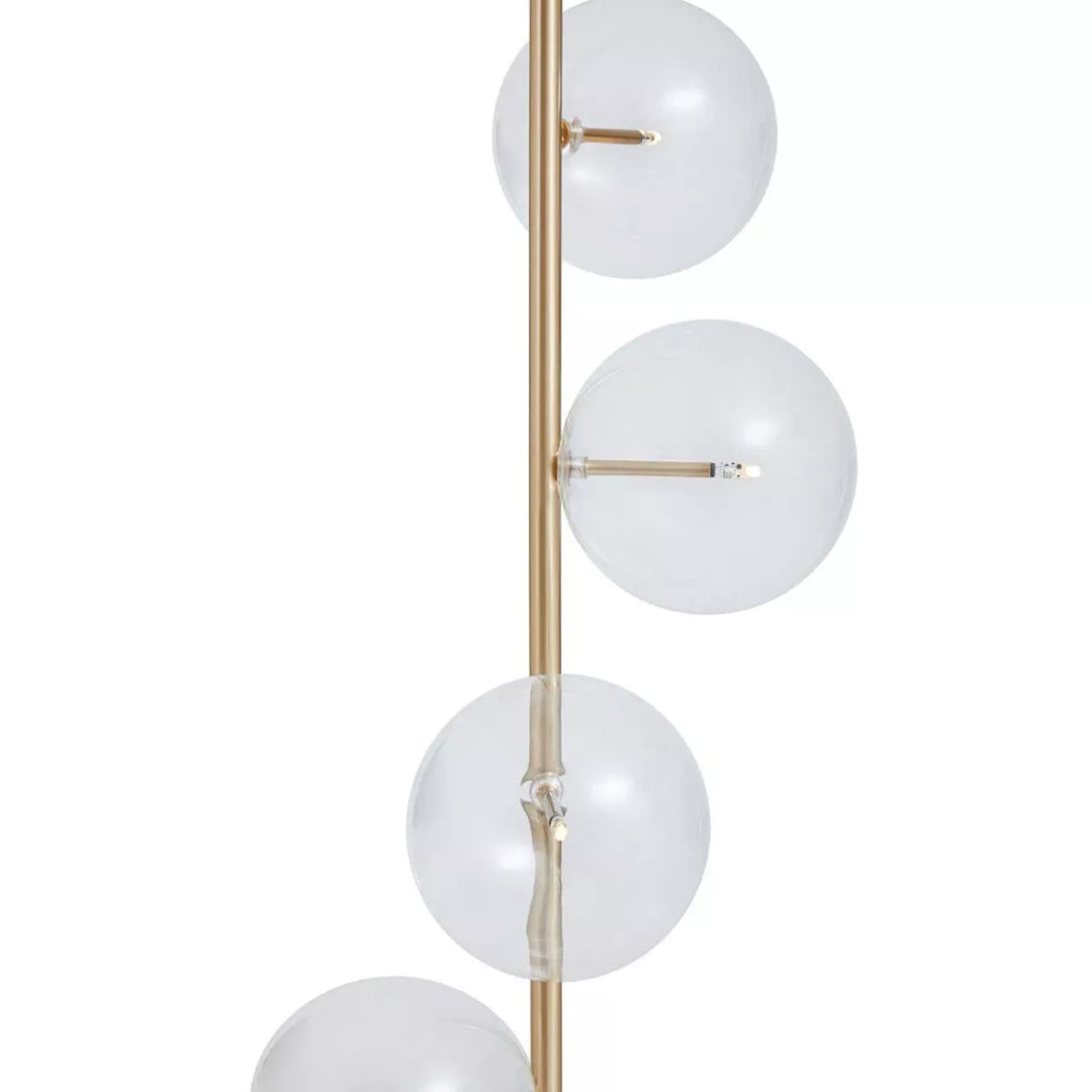 Abira Five Bulb Floor Lamp - White Marble