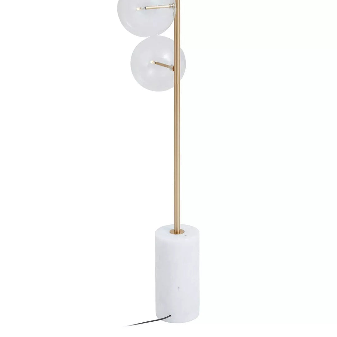Abira Five Bulb Floor Lamp - White Marble