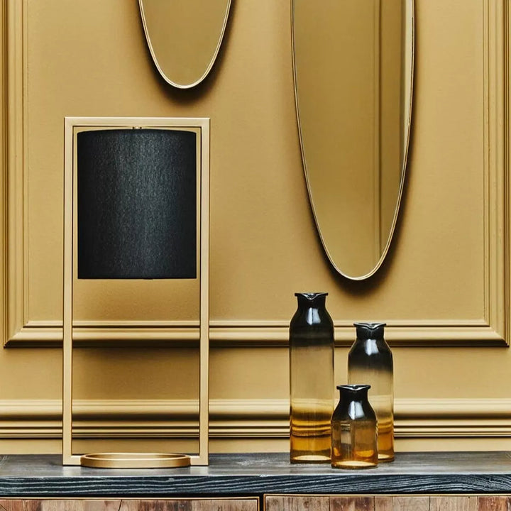 Lara Table Lamp - Gold & Black