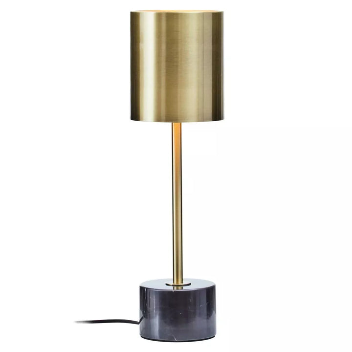 Palais Marble Base Table Lamp - Brushed Brass