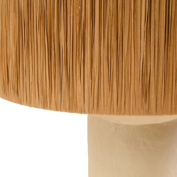 Carta Natural Papier Mache Table Lamp - Natural