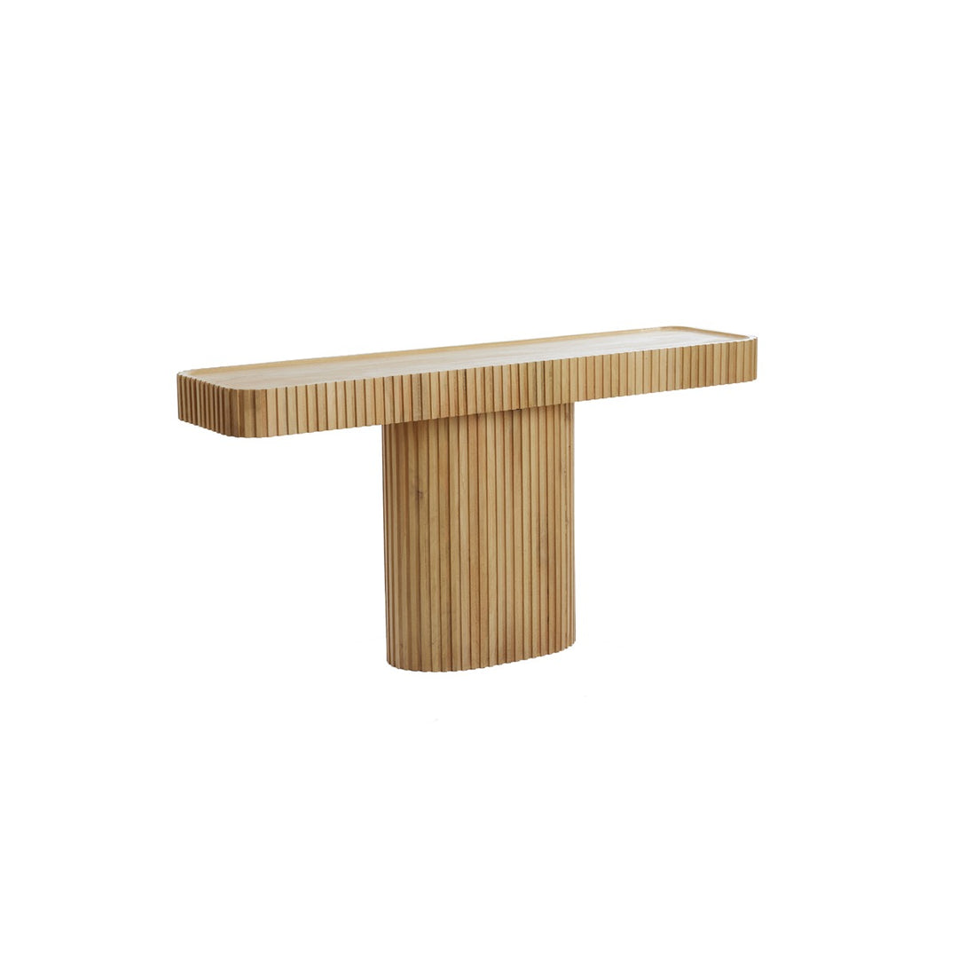 Kioto Mango Wood Console Table - Natural Light & Living 3