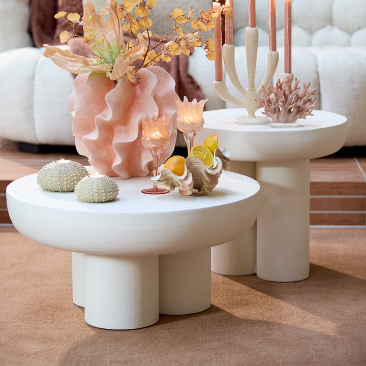 Mizuho Round Coffee Table - Cream Light & Living 2