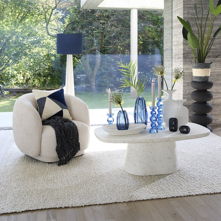 Hamura Rectangular Coffee Table - Terrazzo White Light & Living 2