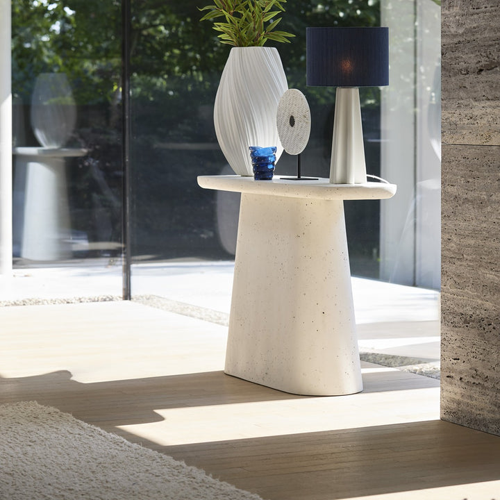 Hamura Console Table - Terrazzo White Light & Living 2