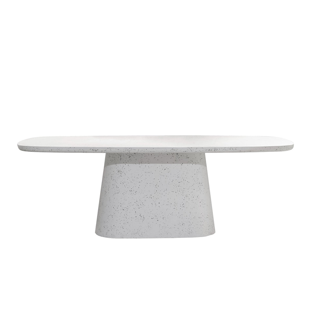 Hamura Rectangular Dining Table - Terrazzo White Light & Living 1
