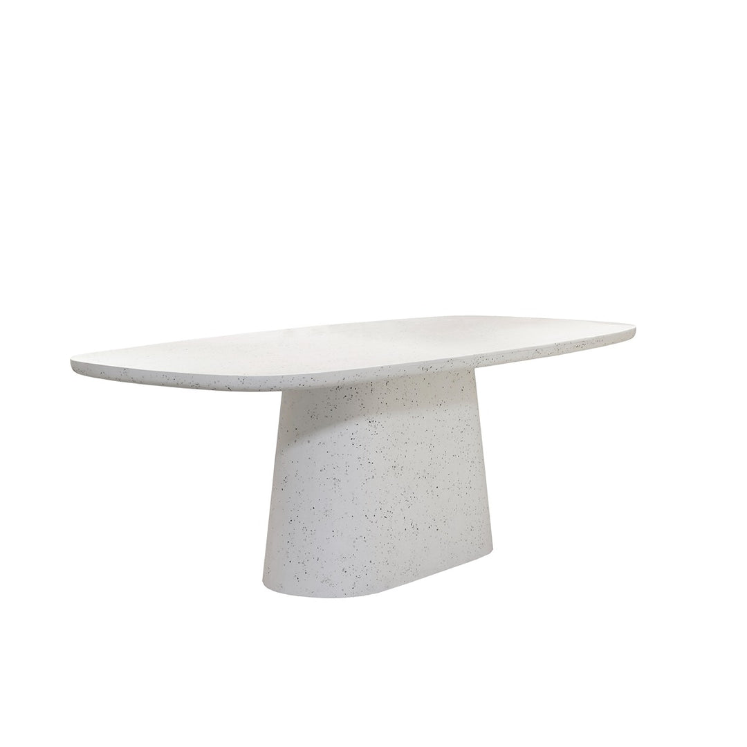 Hamura Rectangular Dining Table - Terrazzo White Light & Living 3