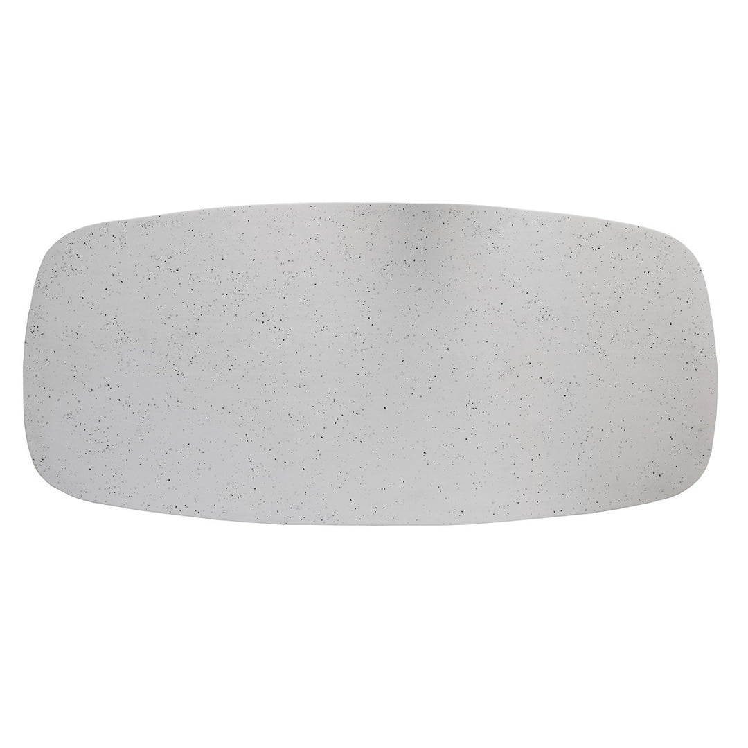 Hamura Rectangular Dining Table - Terrazzo White Light & Living 5
