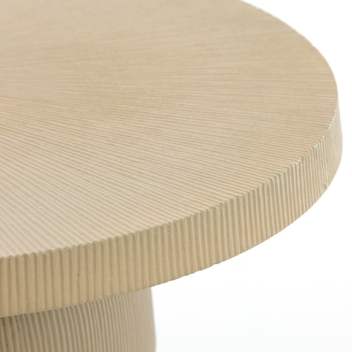 Tigran Round Coffee Table - Sand Light & Living 7