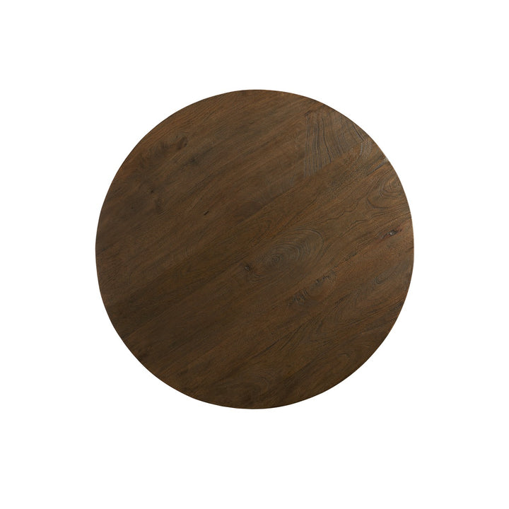 Ocana Wooden Round Coffee Table - Beige Light & Living 3