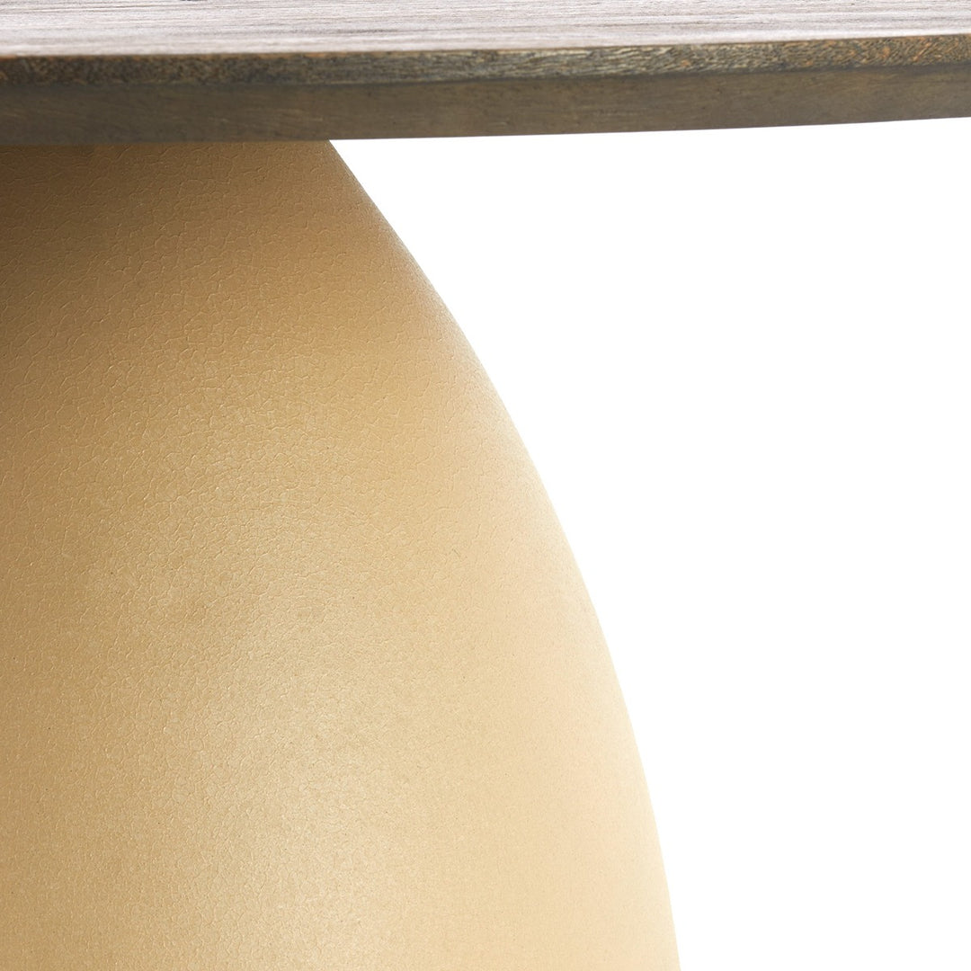 Ocana Wooden Round Coffee Table - Beige Light & Living 5