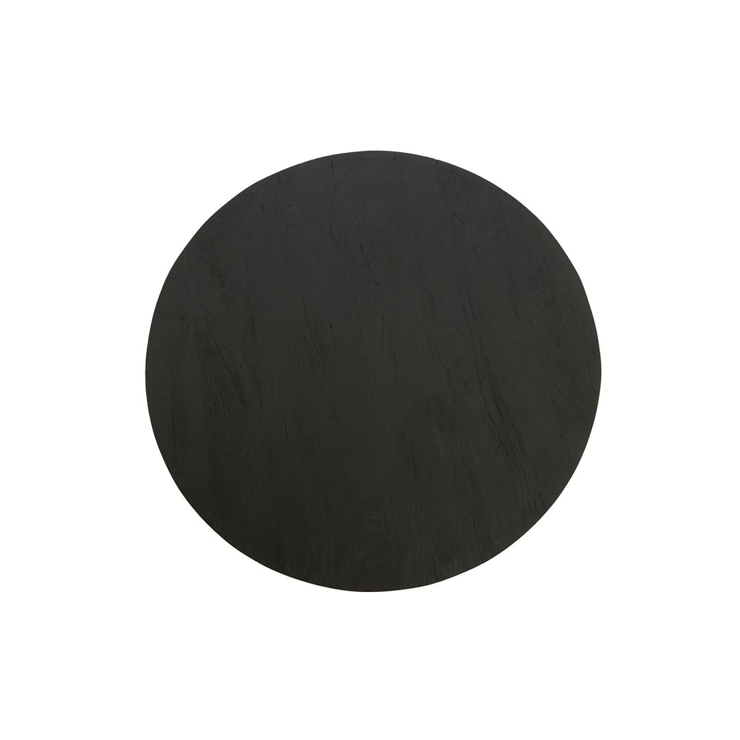 Tunja Wooden Round Dining Table - Black Light & Living 4