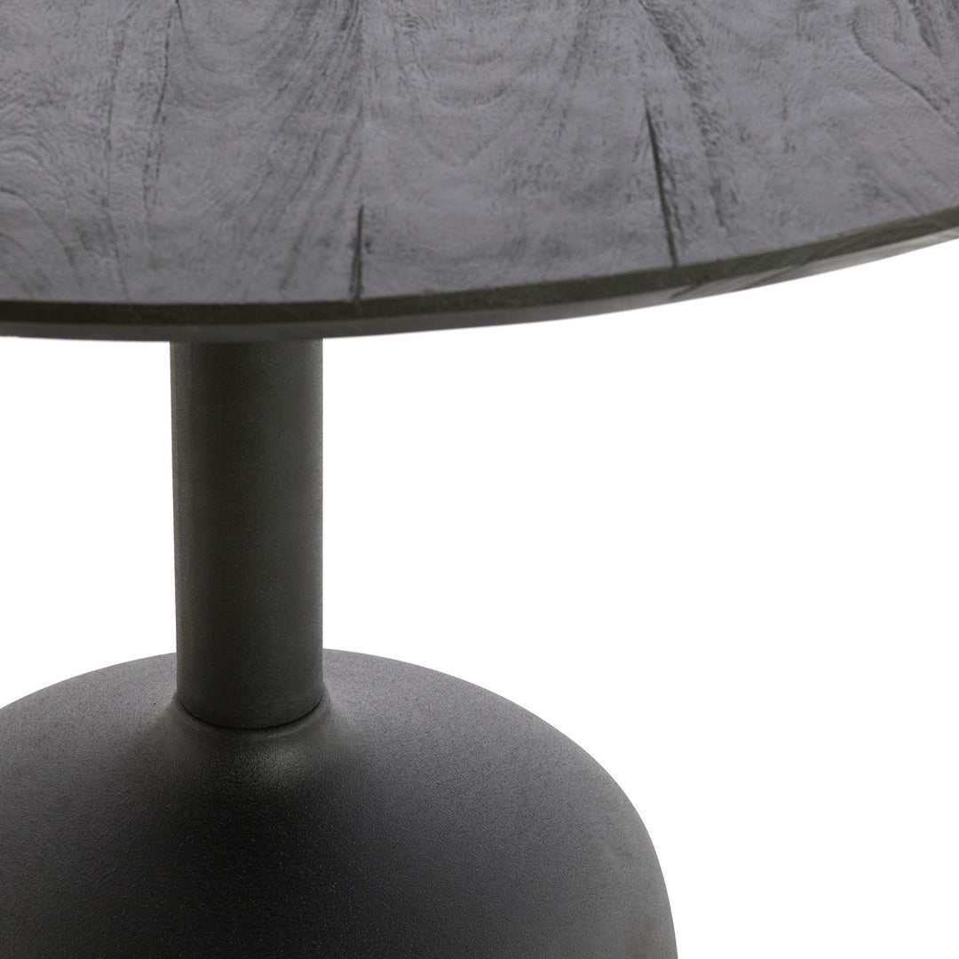 Tunja Wooden Round Dining Table - Black Light & Living 6