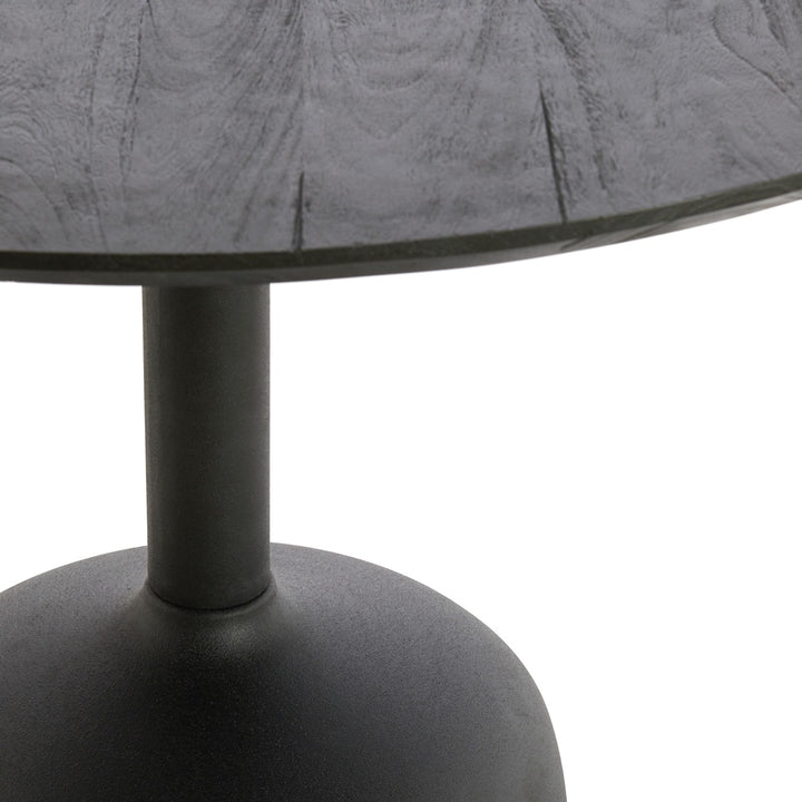 Tunja Wooden Round Dining Table - Black Light & Living 6