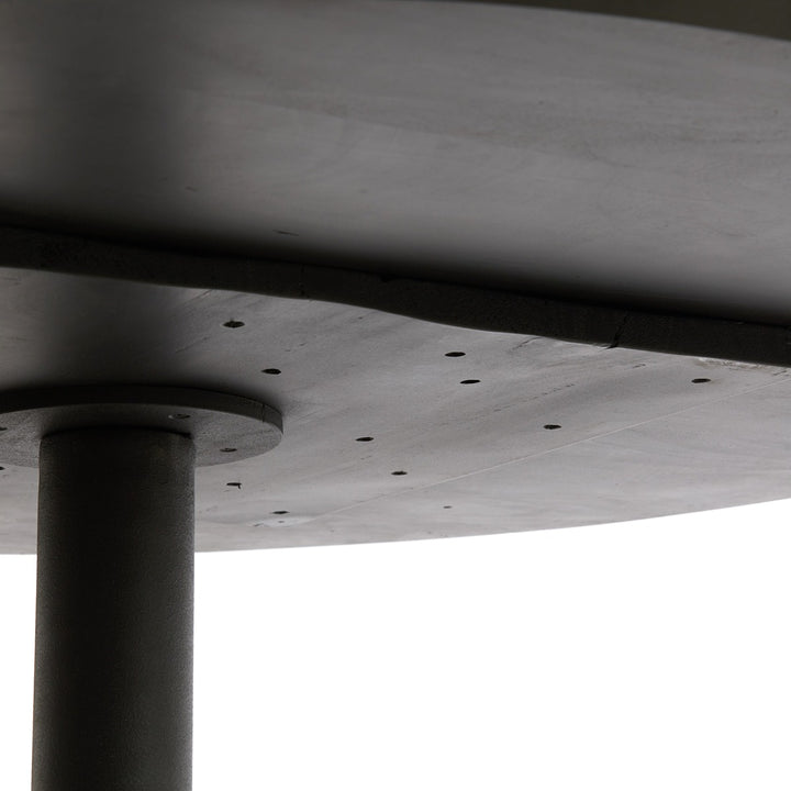 Tunja Wooden Round Dining Table - Black Light & Living 9