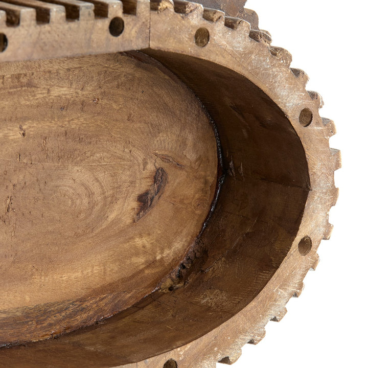 Dumosi Wooden Pillar - Dark Brown Light & Living 6