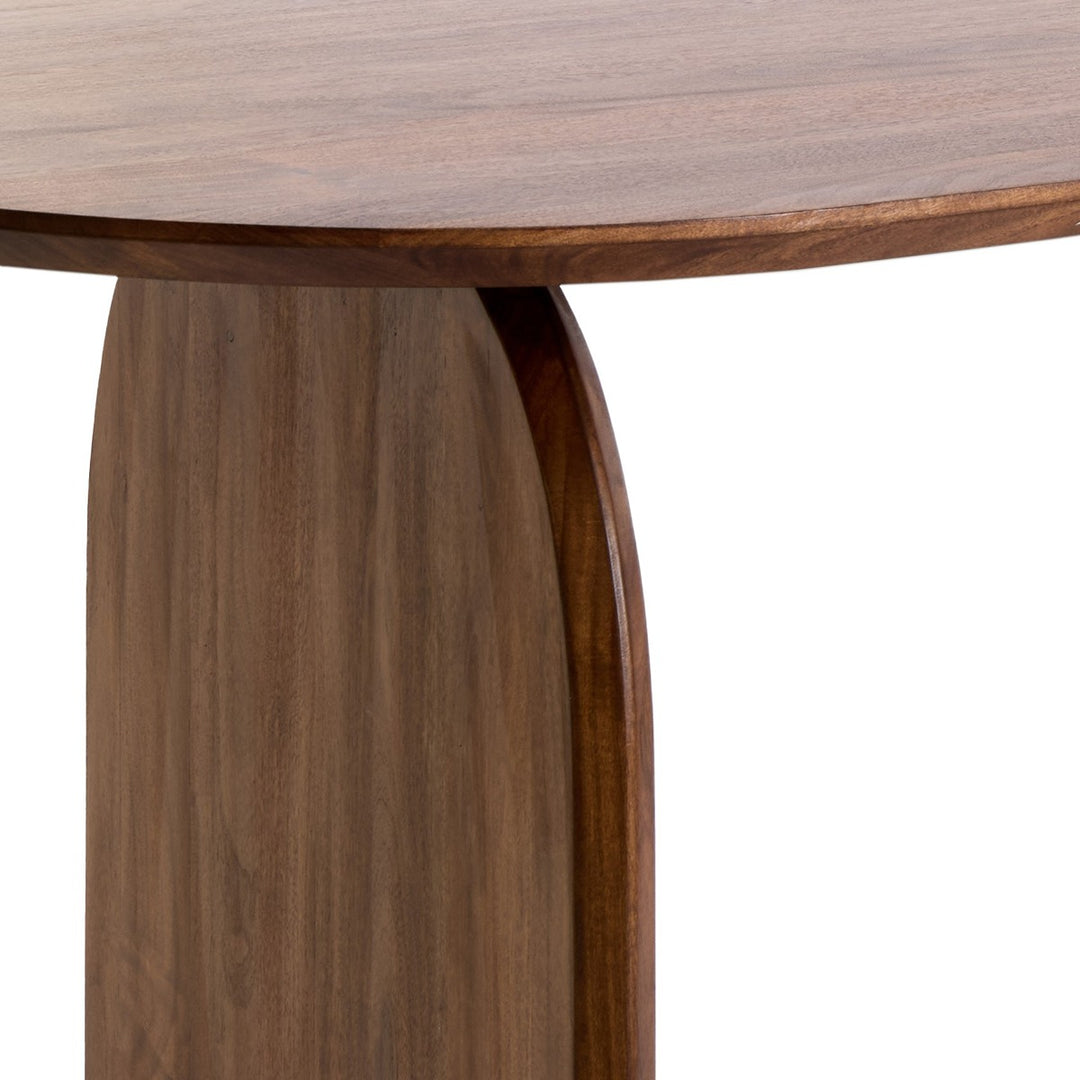 Indore Acacia Wood Oval Dining Table - Brown Light & Living 15